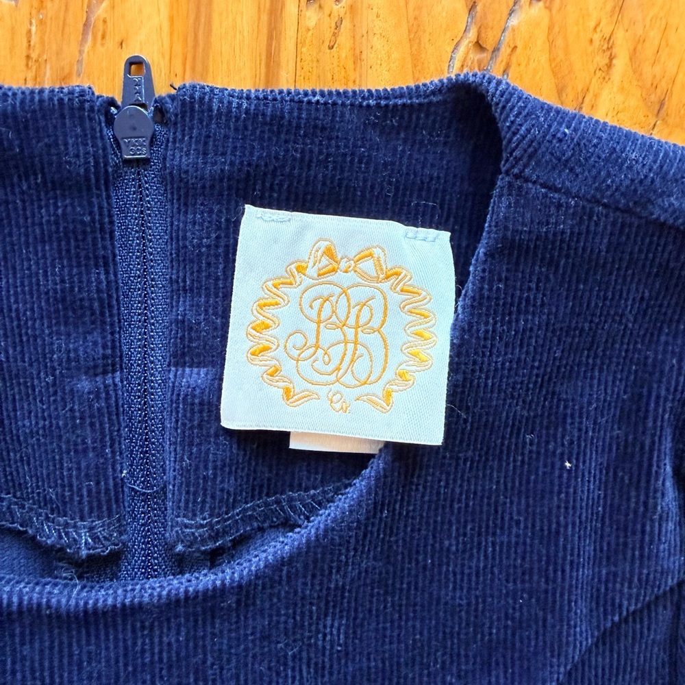 The Beaufort Bonnet navy corduroy dress - Picture 2 of 4